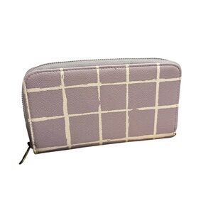 Plaid Faux Leather Clutch
